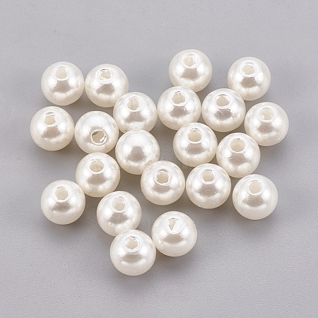 ABS Plastic Imitation Pearl Beads LS-X-KY-G009-4mm-02-1
