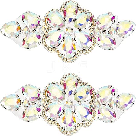 2Pcs Hotfix Rhinestone Ornament DIY-FG0003-33-1