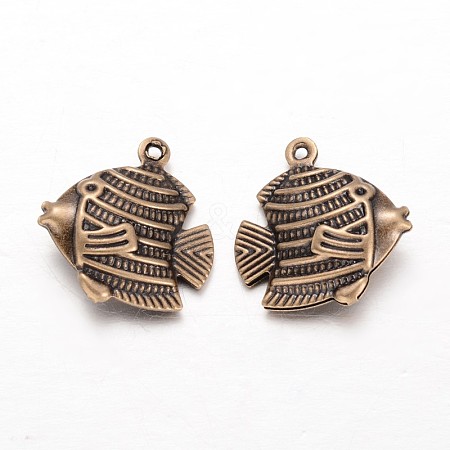 Fish Brass Pendants LS-X-KK-L134-24AB-1