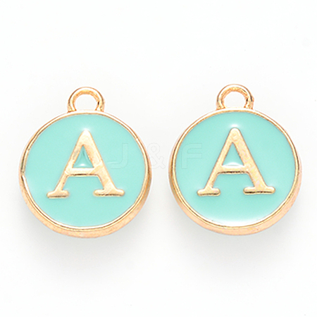 Golden Plated Alloy Enamel Charms LS-ENAM-S118-05A-1