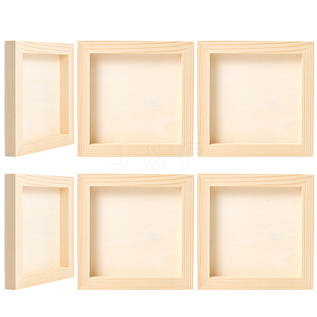 DIY Children Wood Decoration Clay Picture Frame WOOD-WH20008-07G-1