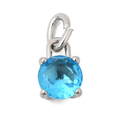 Birthdaystone Theme December 304 Stainless Steel Charms STAS-B128-60P-12-1