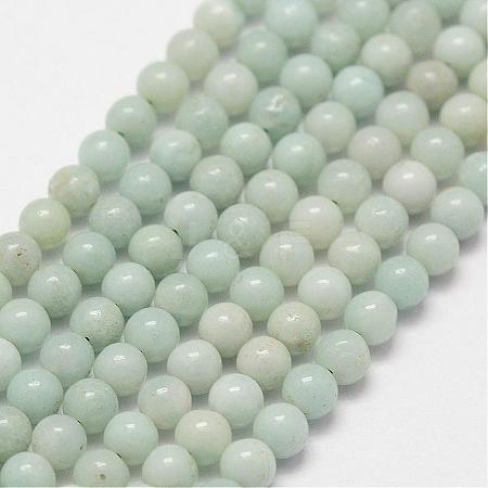 Natural Amazonite Beads Strands G-N0197-02-3mm-1