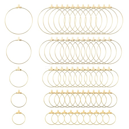 20Pcs 5 Size 304 Stainless Steel Pendants STAS-LS0001-12G-1