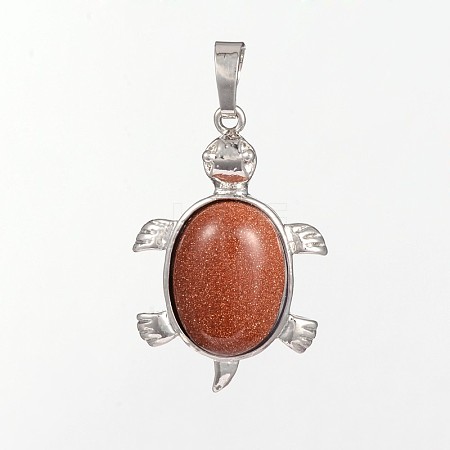 Tortoise Gemstone Pendants G-D648-06-RS-1