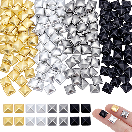 340Pcs 4 Colors Aluminum Hotfix Iron On Studs DIY-NB0015-88-1