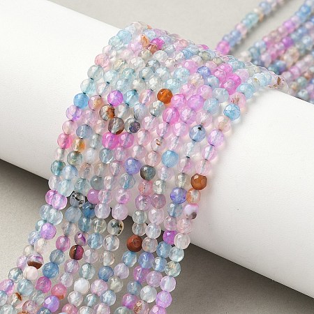 Natural Agate Beads Strands X-G-E469-12V-1