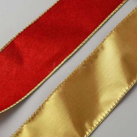 10 Yards Single Face Velvet Wired Ribbon SRIB-WH0011-133A-1