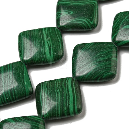 Synthetic Malachite Beads Strands G-B071-B01-01-1