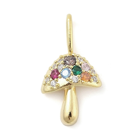 Brass Micro Pave Cubic Zirconia Pendants LS-KK-S514-04F-G-1