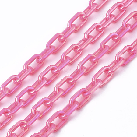 Acrylic Opaque Cable Chains X-PACR-N009-002F-1