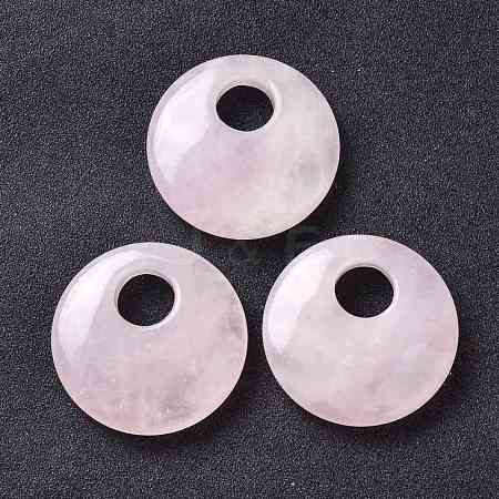 Natural Rose Quartz Pendants G-F708-05G-1