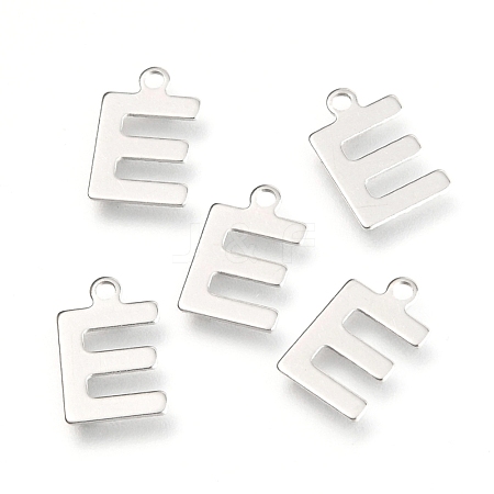 Non-Tarnish 201 Stainless Steel Charms STAS-C021-06P-E-1