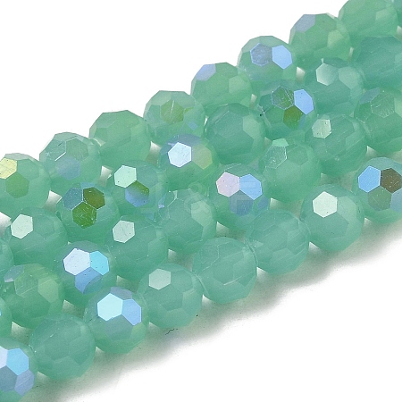 Imitation Jade Glass Beads Strands EGLA-A035-J6mm-L10-1