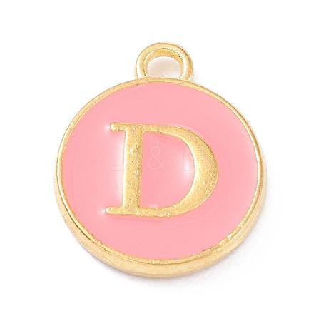 Golden Plated Alloy Enamel Charms ENAM-Q437-14D-1