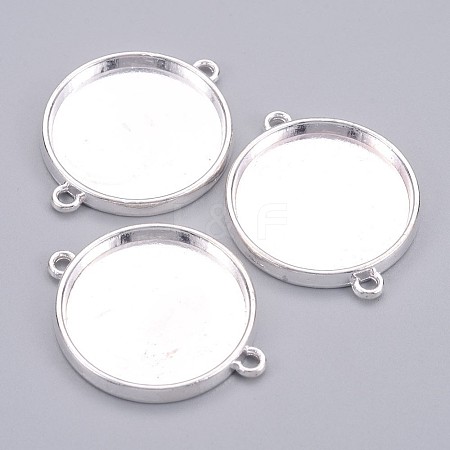 Tibetan Style Cabochon Connector Settings LS-X-TIBE-C074-S-FF-1