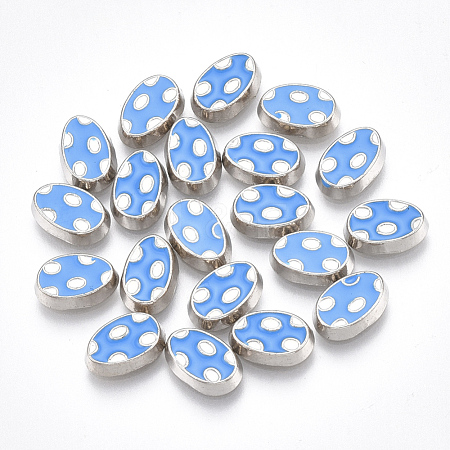 Alloy Enamel Cabochons PALLOY-T054-99-1