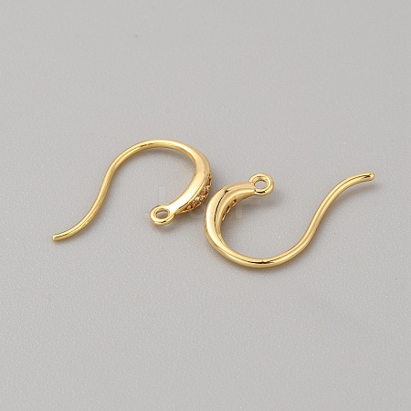 Brass Earring Hooks KK-WH0001-19G-1