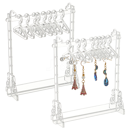 HOBBIESAY 2 Sets Acrylic Earring Display Stands EDIS-HY0001-12-1