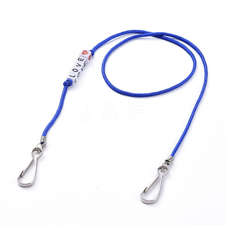 Polyester & Spandex Cord Ropes Eyeglasses Chains AJEW-EH00058-02-1