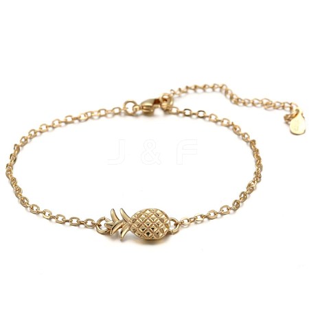 Brass Link Bracelets BJEW-BB63963-B-1