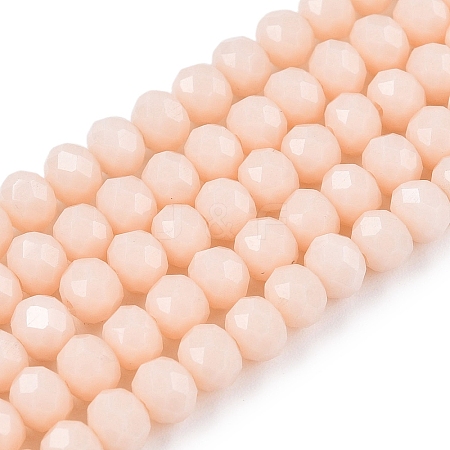 Opaque Solid Color Imitation Jade Glass Beads Strands X-EGLA-A044-P4mm-D05-1
