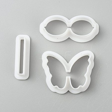 3Pcs Plastic Clay Pressed Molds AJEW-WH20020-216N-01-1