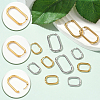 8 Pairs 4 Styles 304 Stainless Steel Oval Hoop Earrings EJEW-SC0001-75-3