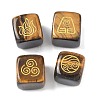 4Pcs 4 Styles Natural Tiger Eye Display Decorations G-F786-03A-06-1
