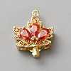 Golden Plated Brass Box Clasps KK-CJC0001-39G-03-1