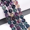 Natural Rainbow Fluorite Beads Strands G-S345-10mm-29-2