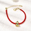 Christmas Nylon Cord Bracelets BJEW-L715-02G-02-2