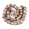 Handmade Lampwork Bumpy Beads LAMP-T022-05G-2