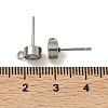 Non-Tarnish 201 Stainless Steel Stud Earring Settings X-STAS-S041-08-3