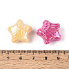 UV Plating Opaque Acrylic Beads SACR-T018-06M-3