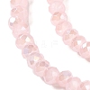 Baking Electroplate Glass Beads Strands X-DGLA-A039-J2MM-B14-3