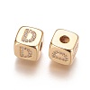 Brass Micro Pave Cubic Zirconia Beads KK-K238-16G-D-2