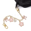 Flower & Bowknot Brass Bag Extension Chains AJEW-BA00137-5