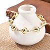 304 Stainless Steel Link Chain Bracelets for Women BJEW-U021-08G-02-1