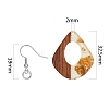 DIY 5 Pairs Resin & Walnut Wood Earrings Making Kits DIY-SZ0001-74-2