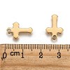 Ion Plating(IP) 304 Stainless Steel Tiny Cross Charms STAS-L159-06G-3