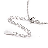 Anti-Tarnish Rhodium Plated 925 Sterling Silver Cable Chains Necklace for Women STER-I021-09P-3