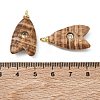 Brass & Natural Gemstone & Cubic Zirconia Pendants GG-CBAD360-20G-02-3