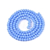 Opaque Solid Color Imitation Jade Glass Beads Strands EGLA-A044-P2mm-D17-2