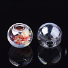 Round Handmade One Hole Blown Glass Globe Ball Bottles X-BLOW-R002-14mm-AB-2