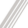 6 Yards 4 Style Brass Rhinestone Strass Chains CHC-CD0001-06-2