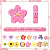 16Pcs 16 Styles Silicone Beads SIL-YW0002-03-3
