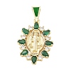 Religion Brass Pave Cubic Zirconia Pendants CU-CBA83A6-01C-G02-1