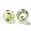 High Transparent Two-Color Copper Buckle Acrylic European Beads OACR-M024-05P-04-2