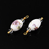 Handmade Porcelain Pendants KK-P242-19G-02-1-2